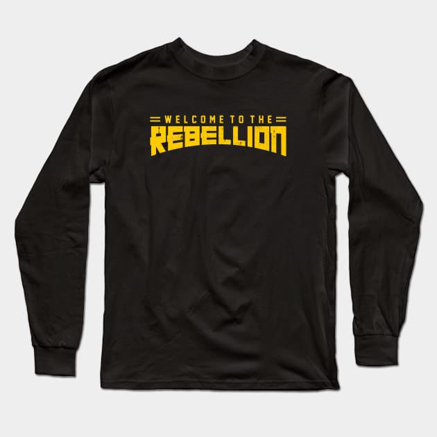 welcome to the rebellion vintage Long Sleeve T-Shirt by guyfawkes.art